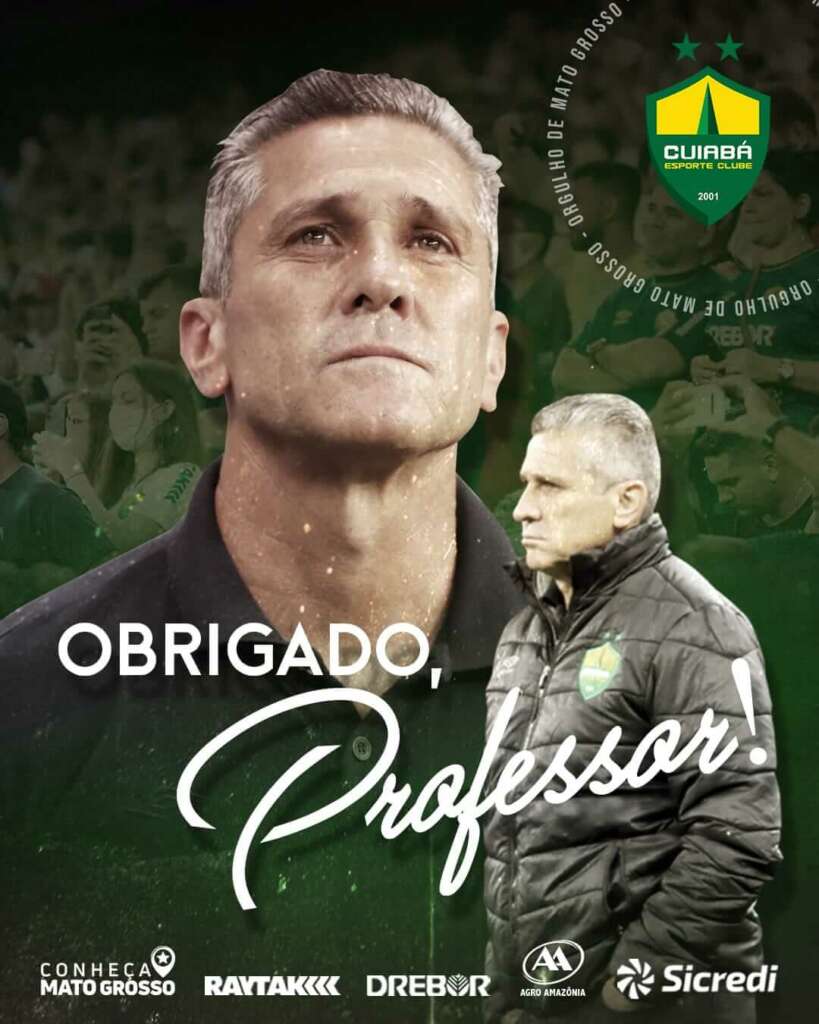 Time do Brasileirão surpreende e não renova com técnico ex-Ponte e Vasco para 2022