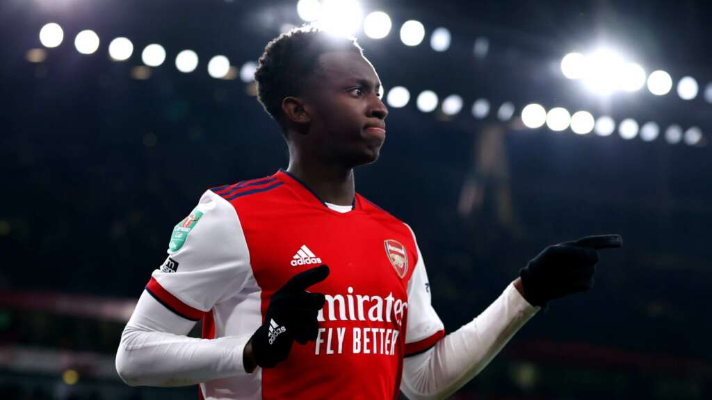 COPA DA LIGA INGLESA: Nketiah faz 3, Arsenal bate Sunderland e vai à semifinal