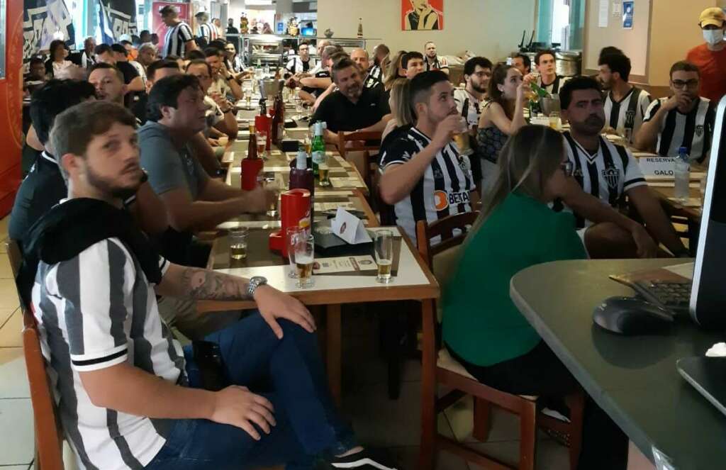 Em Campinas, a festa do Atlético-MG foi na Pizzaria do Dadá