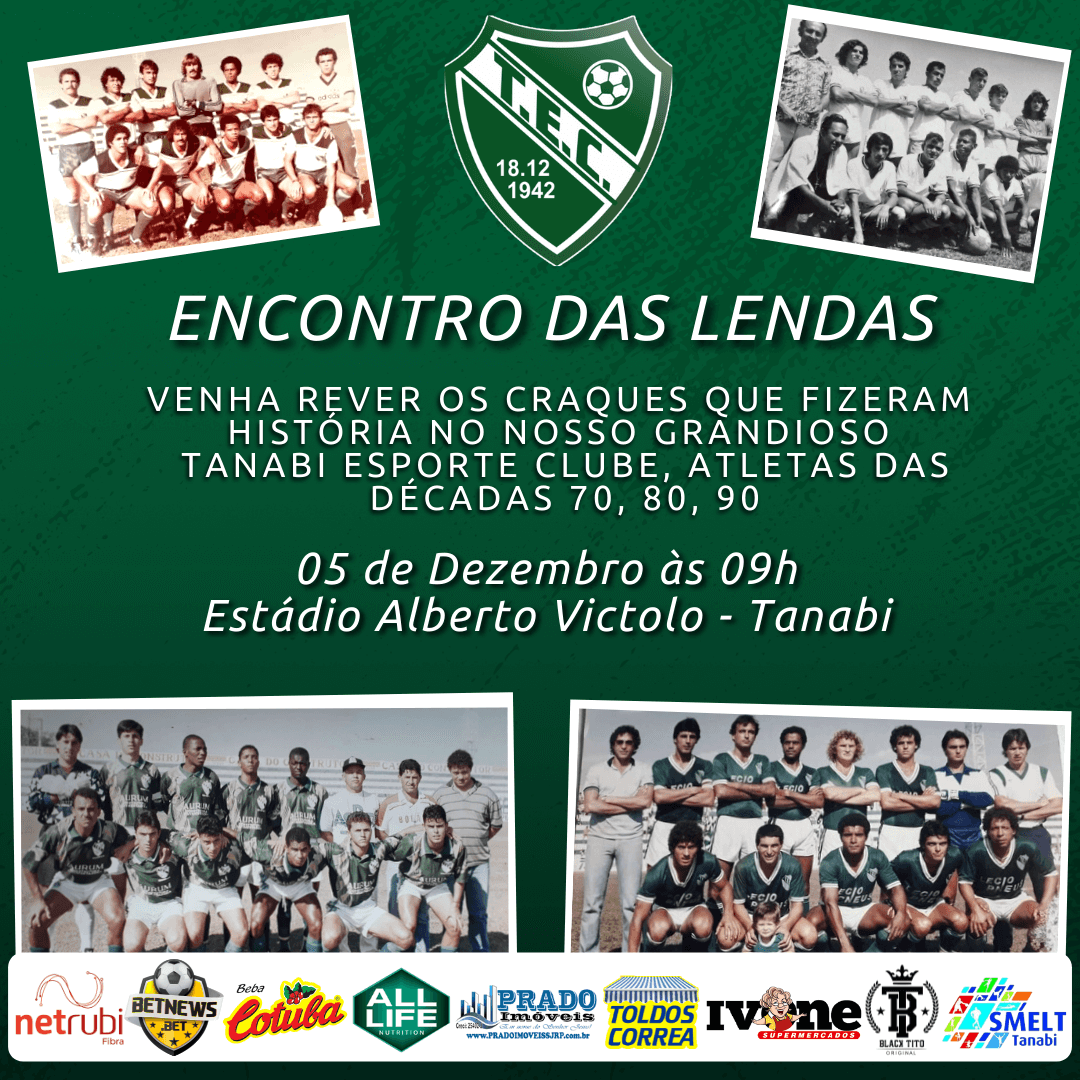 Tanabi promove neste domingo encontro de ex-jogadores do clube