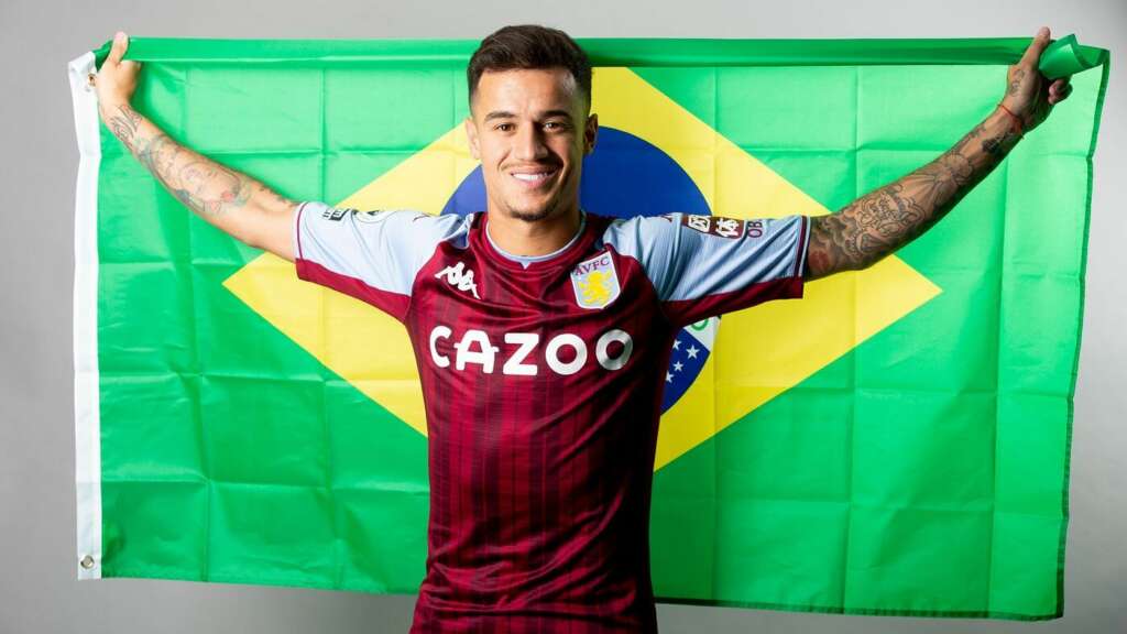 Inglês: Convocado por Tite, Philippe Coutinho faz estreia pelo Aston Villa neste sábado