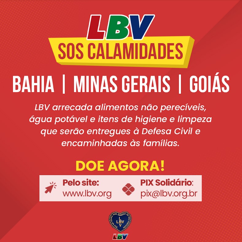LBV – SOS BAHIA, MINAS GERAIS E GOIÁS