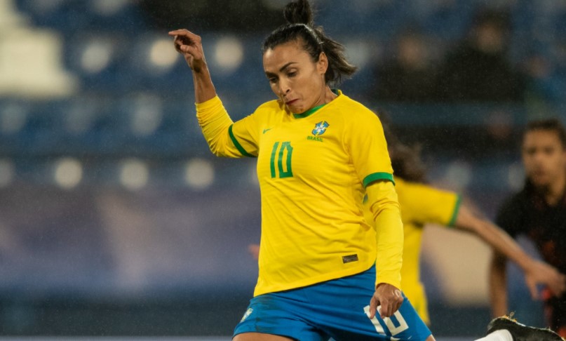 Marta marcou o gol do Brasil
