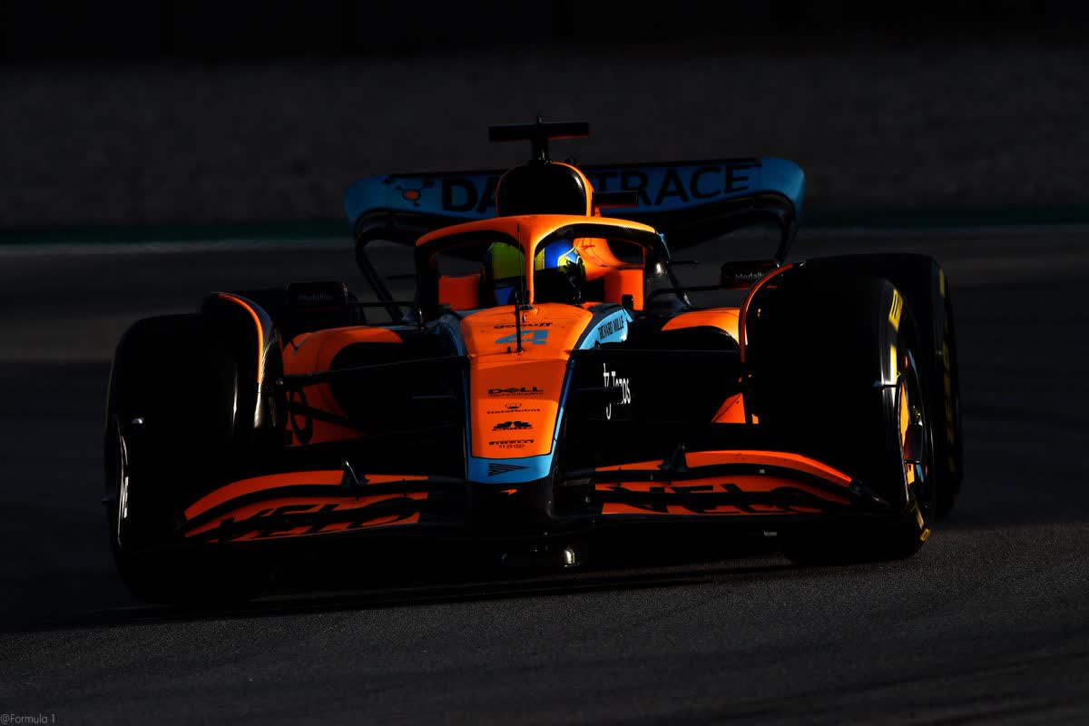 F1: McLaren de Norris é a mais rápida no 1º dia de testes