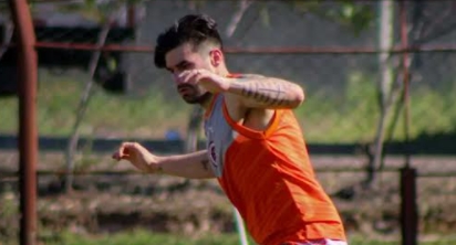 Gonzalo treinando pelo Desportiva