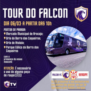 Sergipano: Falcon prepara ação para promover jogo contra o Sergipe