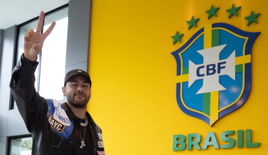 Neymar se apresenta e seleção só aguarda Everson 2 Neymar se apresenta à seleção brasileira