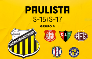 Novorizontino conhece adversários dos Paulistas Sub-15 e Sub-17