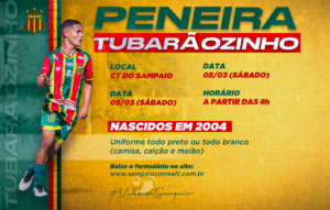 Maranhense: Sampaio realiza peneira em busca de talentos