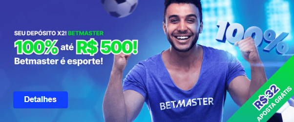 Código promocional Betmaster: desfrute de até R$500 em bônus