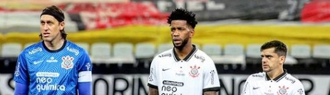 Cássio, Gil e Fagner pelo Corinthians