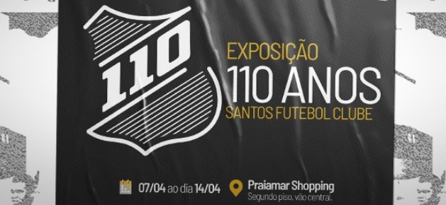 Santos realiza exposição inédita no Praiamar Shopping pelos 110 anos 2 Exposição do Santos comemorando 110 anos
