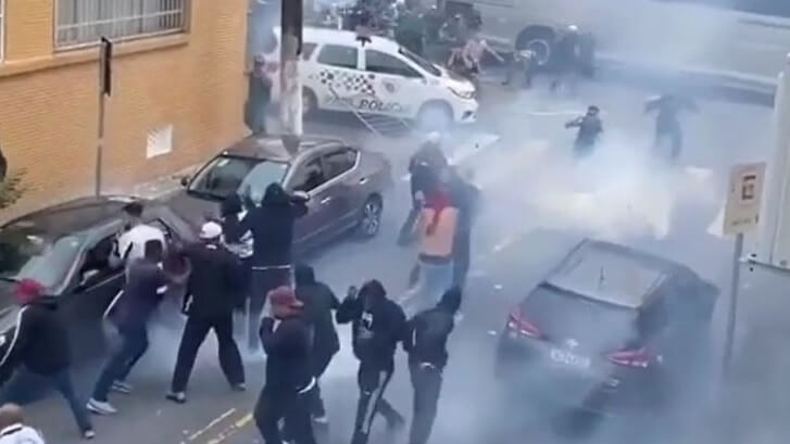 briga torcidas santos coritiba 1