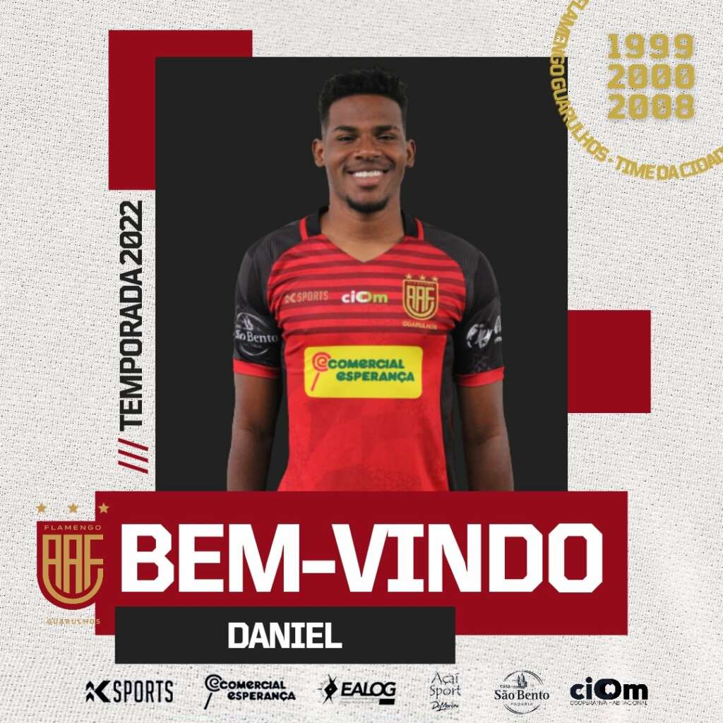 Daniel é contratado pelo Flamengo de Guarulhos