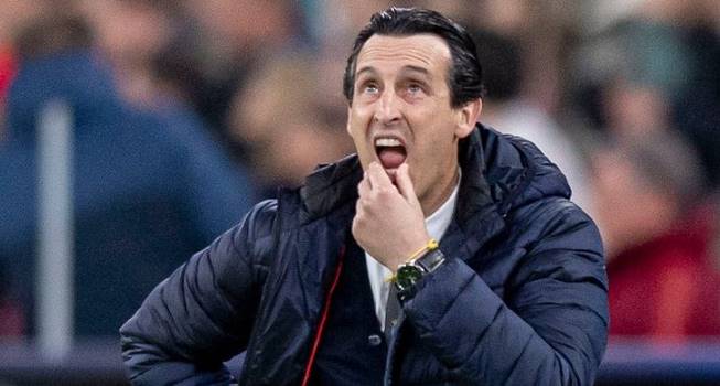 unai emery durante jogo do villarreal