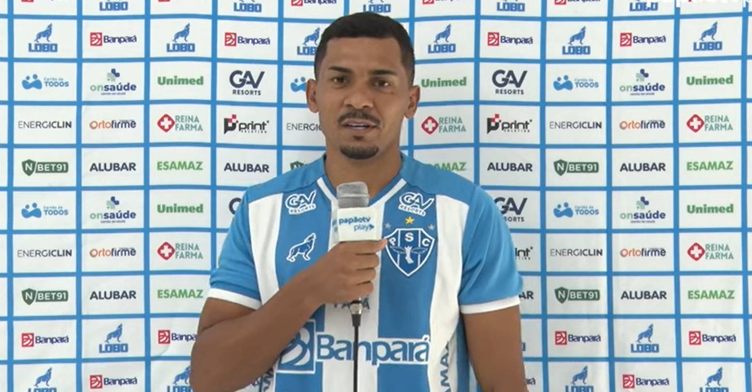 Joguei muito contra o Paysandu, sei da dificuldade devido a torcida, diz  Gabriel Davis em sua apresentação, paysandu