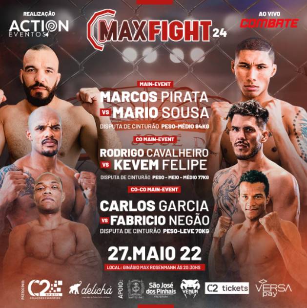 Max Fight, um dos maiores eventos de MMA do Mundo será realizado nessa sexta feira em São José dos Pinhais