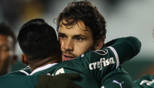 Libertadores: Veiga faz 3 e vira maior artilheiro do Palmeiras