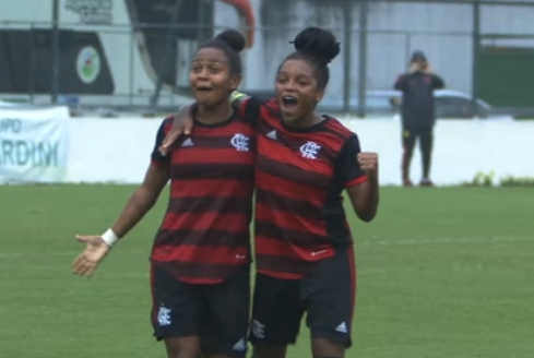 Jogadoras do Flamengo no Brasileirão Feminino Sub-20