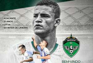 Série C: Manaus contrata atacante piracicabano por empréstimo