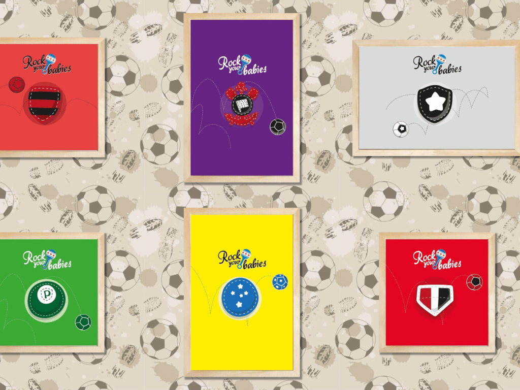 Hinos dos clubes brasileiros viram canções de ninar adaptadas para os bebês