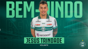 Coritiba anuncia ex-volante de Peñarol-URU e Pachuca-MEX