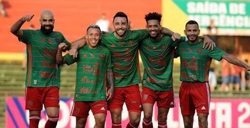Jogadores da Portuguesa na Copa Paulista