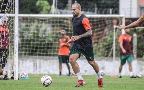 Sampaio Corrêa treinando para enfrentar o Vasco na Série B