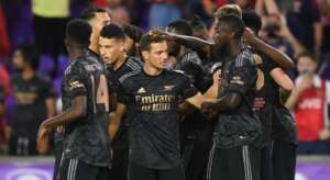 Com gol de Martinelli, Arsenal vence amistoso contra time de Pato nos EUA