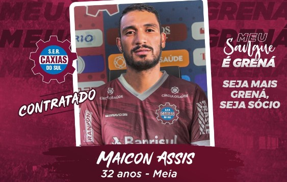 Maicon Assis é anunciado pelo Caxias