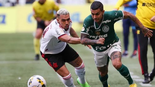 Palmeiras contra o Flamengo no Brasileirão