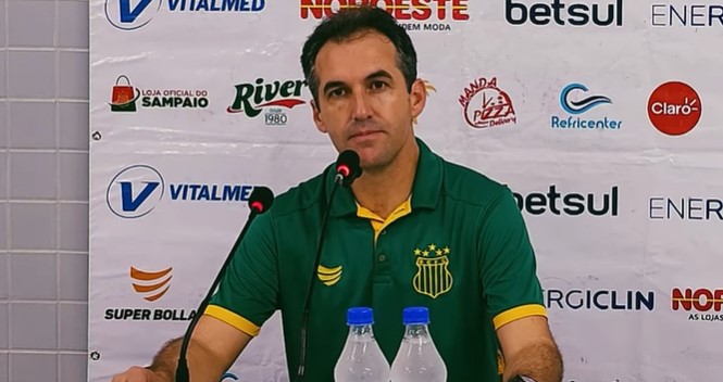 Série B: Técnico do Sampaio Corrêa elogia trabalho feito contra o Bahia