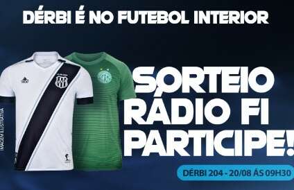 Dérbi 204: Rádio Futebol Interior sorteia camisas de Ponte Preta e Guarani