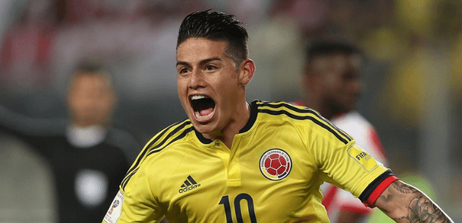 James Rodriguez Colombia Valência Europa