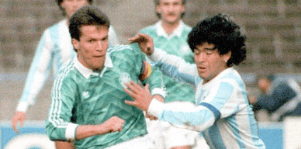 Matthaus e Maradona 1988