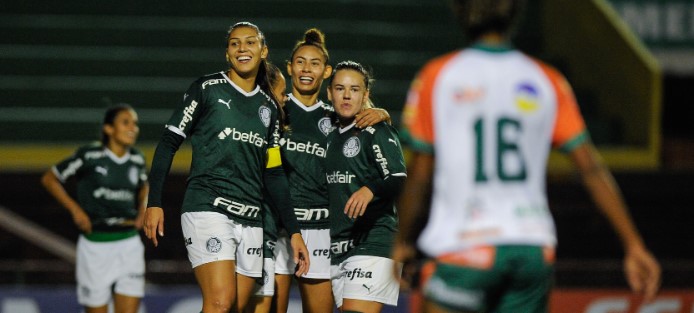 PAULISTÃO FEMININO: Palmeiras goleia Pinda no encerramento da 1º rodada