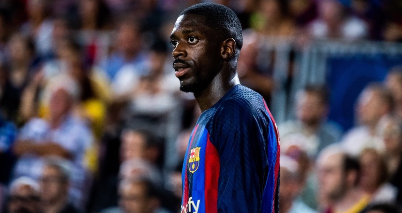 Dembelé deu duas assistências na vitória do Barcelona