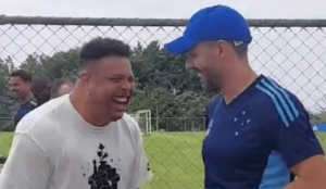 Série B: Ronaldo faz visita a CT do Cruzeiro antes de decisão