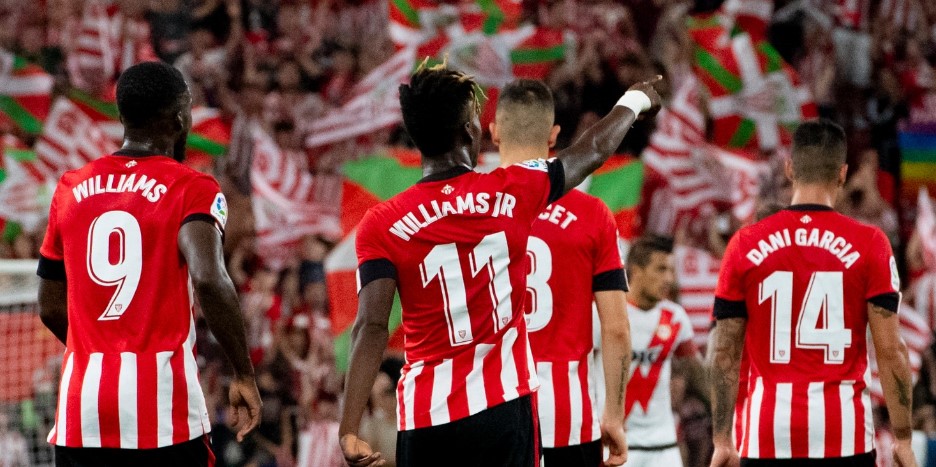 ESPANHOL: Irmãos Williams marcam e dão vitória ao Athletic Bilbao sobre o Rayo