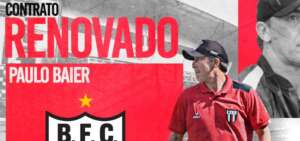 Série C: Botafogo-SP renova com Paulo Baier até 2023