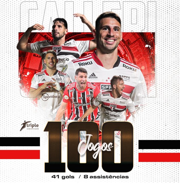 calleri 100 jogos