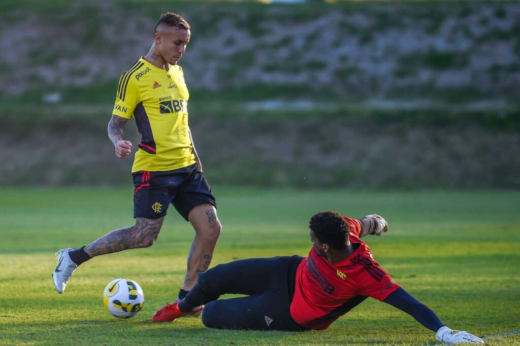 Flamengo x Ceará - Reencontro de Dorival com Ceará e estreia de Lucho 2 cebolinha flamengo 1
