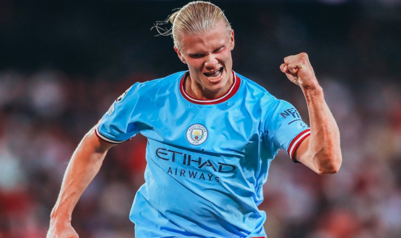 Em sete jogos, Haaland soma 12 gols com a camisa do City