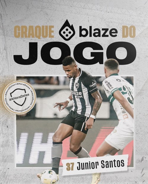 Ex-Ponte, Junior Santos foi destaque na vitória do Botafogo