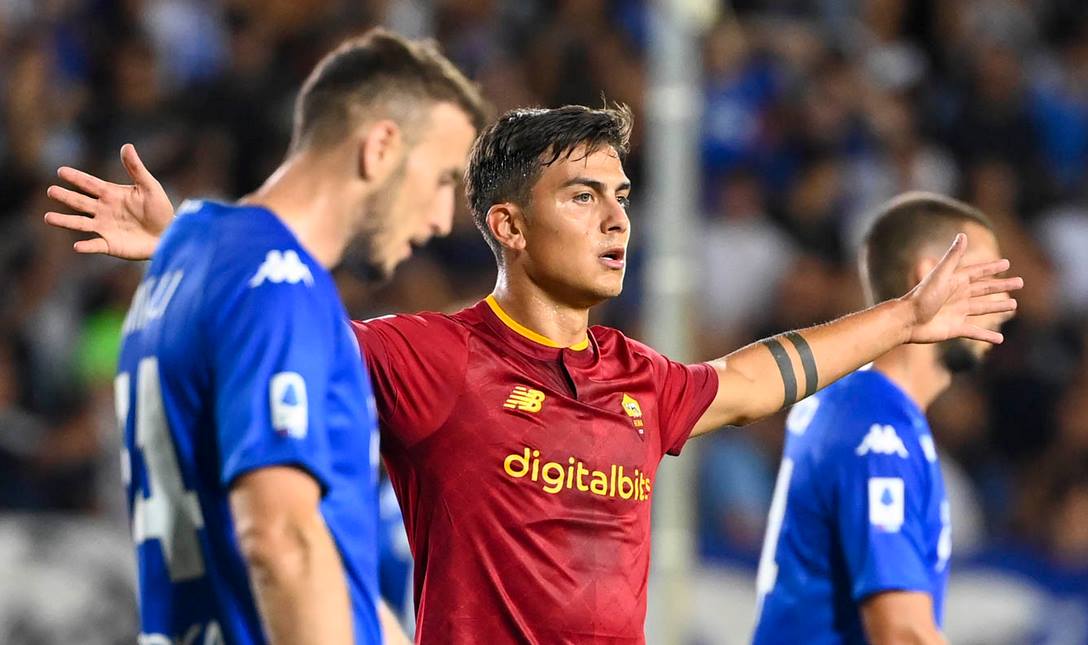 ITALIANO: Dybala faz golaço, Roma vence Empoli e vai para o 5º lugar