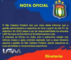 Investigado pela Polícia Civil, presidente do São Caetano se afasta da gestão