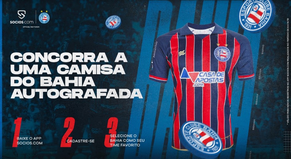 Bahia tem grande expectativa de voltar a Série A e começa a venda do $BAHIA