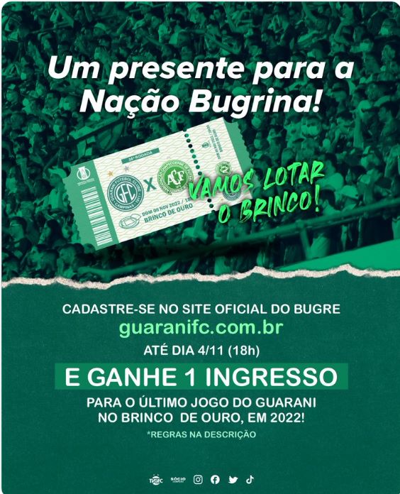 GUARANI INGRESSOS promocao