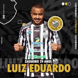 Paulista A2: Comercial confirma renovação com zagueiro Luiz Eduardo