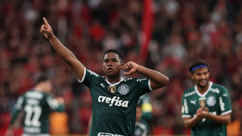 Endrick é destaque na imprensa europeia após gol pelo Palmeiras: ‘Fenômeno’